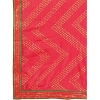 Generic Women's Zomto Zig Zag Saree With Unstitched Blouse (Pink, 5-6 Mtrs)