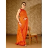 Generic Women's Zomto Bandhini Saree With Unstitched Blouse (Yellow, 5-6 Mtrs)
