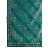 Generic Women's Zomto Bandhini Saree With Unstitched Blouse (Teal Blue, 5-6 Mtrs)