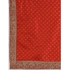 Generic Women's Vichitra Bandhini Saree With Unstitched Blouse (Maroon, 5-6 Mtrs)