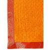 Generic Women's Vichitra Bandhini Saree With Unstitched Blouse (Yellow, 5-6 Mtrs)
