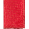 Generic Women's Zomto Laheriya Saree With Unstitched Blouse (Rani, 5-6 Mtrs)