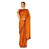 Generic Women's Zomto Laheriya Saree With Unstitched Blouse (Yellow, 5-6 Mtrs)