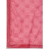 Generic Women's Zomto Checked Saree With Unstitched Blouse (Pink, 5-6 Mtrs)