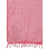 Generic Women's Chiffon Fabric Line Saree With Unstitched Blouse (Pink, 5-6 Mtrs)