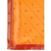 Generic Women's Zomto Bandhini Saree With Unstitched Blouse (Yellow, 5-6 Mtrs)