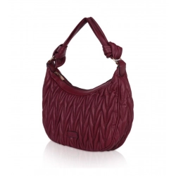 Generic Women's Faux Leather Textured Handbag (Red)