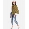 Generic Women's Cotton Opaque Stole (Olive, Length: 1.5 to 2 Mtr)