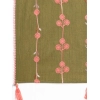 Generic Women's Cotton Opaque Stole (Olive, Length: 1.5 to 2 Mtr)