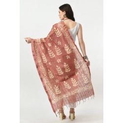 Generic Women's Cotton Printed Dupatta (Brown, Length: Free Size) Generic Women's Cotton Printed Dupatta (Brown, Length: Free Size)
