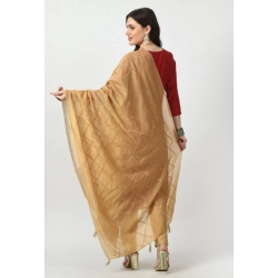 Generic Women's Chanderi Self design Dupatta (Gold, Length: Free Size) Generic Women's Chanderi Self design Dupatta (Gold, Length: Free Size)