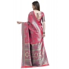 Generic Women's Banarasi Silk Designer Weaving Saree With Unstitched Blouse (Pink, 5.50 Mtrs)