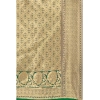 Generic Women's Banarasi Silk Designer Weaving Saree With Unstitched Blouse (Green, 5.50 Mtrs)