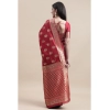 Generic Women's Kanjivaram Silk Designer Weaving Saree With Unstitched Blouse (Red,Blue, 5.50 Mtrs)