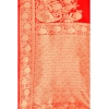 Generic Women's Banarasi Silk Designer Weaving Saree With Unstitched Blouse (Red, 5.50 Mtrs)