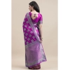 Generic Women's Kanjivaram Silk Designer Weaving Saree With Unstitched Blouse (Purple &amp; Voilet, 5.50 Mtrs)