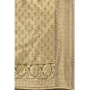 Generic Women's Banarasi Silk Designer Weaving Saree With Unstitched Blouse (Brown, 5.50 Mtrs)