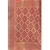 Generic Women's Banarasi Silk Designer Weaving Saree With Unstitched Blouse (Purple, 5.50 Mtrs)