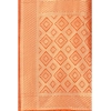 Generic Women's Banarasi Silk Designer Weaving Saree With Unstitched Blouse (Orange, 5.50 Mtrs)