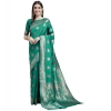 Generic Women's Kanjivaram Silk Designer Weaving Saree With Unstitched Blouse (Green, 5.50 Mtrs)