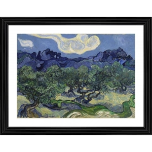Generic Olive Trees 1889 Painting With Wood Photo Frame (Multicolor)