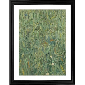 Generic Ears of Wheat 1890 Painting With Wood Photo Frame (Multicolor)