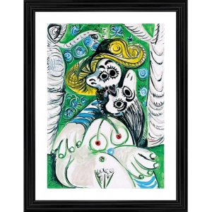 Generic Kiss 1969 Painting With Wood Photo Frame (Multicolor)