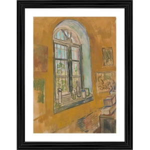 Generic Window in the Studio 1889 Painting With Wood Photo Frame (Multicolor)