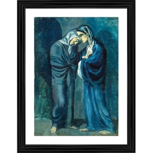 Generic The Two Sisters 1902 Painting With Wood Photo Frame (Multicolor)