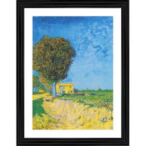 Generic A Lane near Arles 1888 Painting With Wood Photo Frame (Multicolor) Generic A Lane near Arles 1888 Painting With Wood Photo Frame (Multicolor)