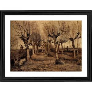 Generic Pollard Birches 1884 Painting With Wood Photo Frame (Multicolor)