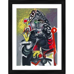 Generic The Musketeer 1967 Painting With Wood Photo Frame (Multicolor)