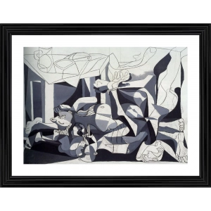 Generic The Charnel House 1945 Painting With Wood Photo Frame (Multicolor)