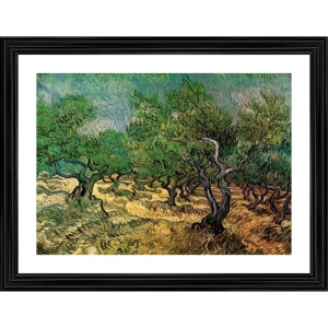 Generic Olive Grove 1889 Painting With Wood Photo Frame (Multicolor)
