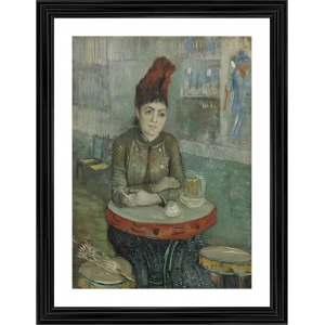 Generic Agostina Segatori in Le Tambourin 1887 Painting With Wood Photo Frame (Multicolor)
