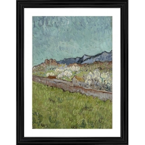 Generic View of the Alpilles 1890 Painting With Wood Photo Frame (Multicolor)