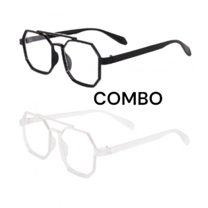 Generic Pack Of 2 Classic Unisex UV400 Protection Sunglasses (MultiColor)