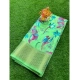 Generic Women's Cotton Printed Saree With Unstitched Blouse (Green, 5-5 Mtrs)