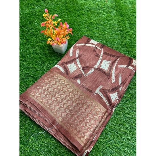 Generic Women's Cotton Printed Saree With Unstitched Blouse (Red, 5-5 Mtrs) Generic Women's Cotton Printed Saree With Unstitched Blouse (Red, 5-5 Mtrs)