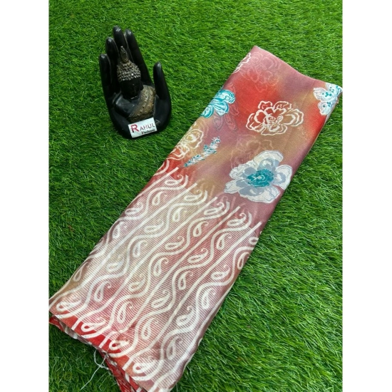 Generic Women's Chiffon Printed Saree With Unstitched Blouse (Red, 5-5 Mtrs) Generic Women's Chiffon Printed Saree With Unstitched Blouse (Red, 5-5 Mtrs)