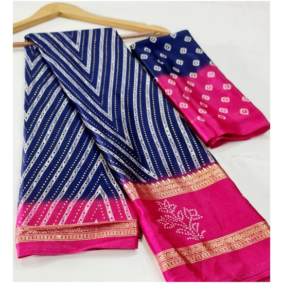 Generic Women's Cotton Printed Saree With Unstitched Blouse (Dark-Blue, 5-5 Mtrs) Generic Women's Cotton Printed Saree With Unstitched Blouse (Dark-Blue, 5-5 Mtrs)