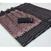 Generic Women's Cotton Printed Saree With Unstitched Blouse (Pink, 5-5 Mtrs)