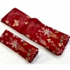 Generic Women's Cotton Printed Saree With Unstitched Blouse (Red, 5-5 Mtrs)