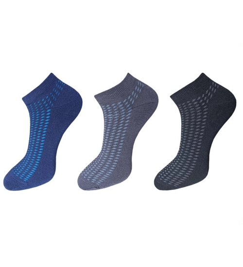 Generic 3_Pair Set Unisex Casual Cotton Printed Ankle Length Socks (Multicolor)