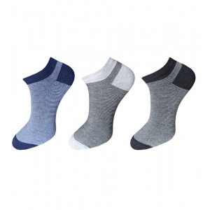Generic 3_Pair Set Unisex Casual Cotton Striped Ankle Length Socks (Multicolor)