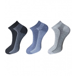 Generic 3_Pair Set Unisex Casual Cotton Printed Ankle Length Socks (Multicolor)