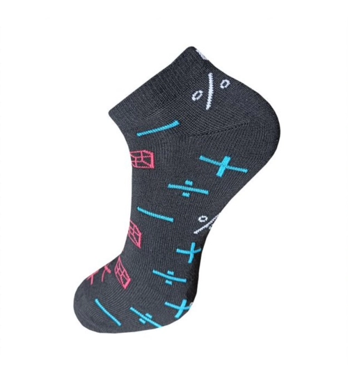 Generic 3_Pair Set Unisex Casual Cotton Printed Ankle Length Socks (Multicolor)
