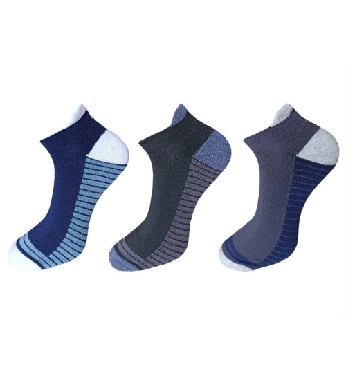 Generic 3_Pair Set Unisex Casual Cotton Printed Ankle Length Socks (Multicolor)