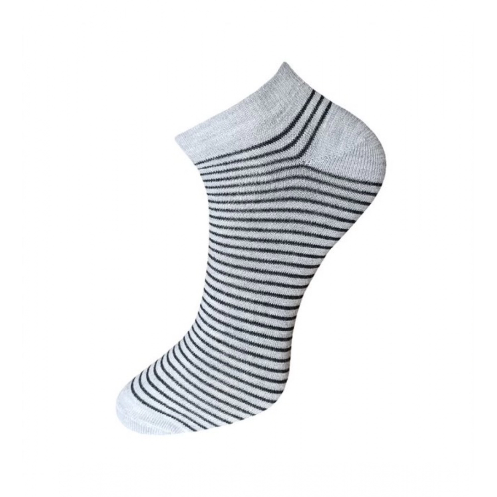 Generic 3_Pair Set Unisex Casual Cotton Striped Ankle Length Socks (Multicolor) Generic 3_Pair Set Unisex Casual Cotton Striped Ankle Length Socks (Multicolor)