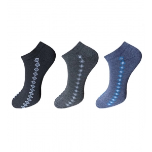 Generic 3_Pair Set Unisex Casual Cotton Printed Ankle Length Socks (Multicolor)